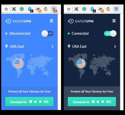 SaferVPN Usage