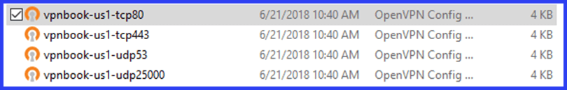 VPNBook US1 Server Profiles