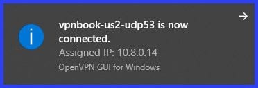 Sample VPNBook Connection Notice