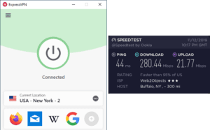 ExpressVPN Buffalo speed test