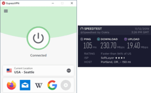 ExpressVPN Portland speed test