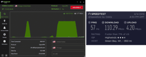 IPVanish Green Bay speed test