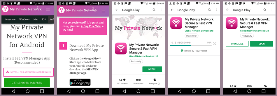 Installing the MPN App for Android