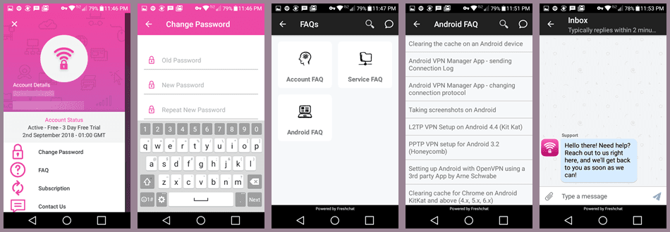 MPN Android App Menu1