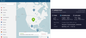 NordVPN Buffalo speed test