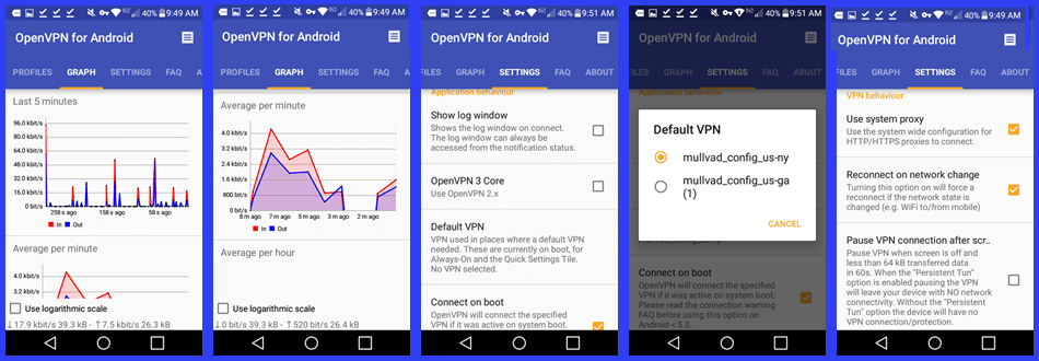 OpenVPN for Android Connection and Settings