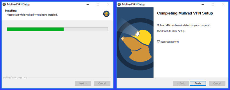 Mullvad Windows Client Installation