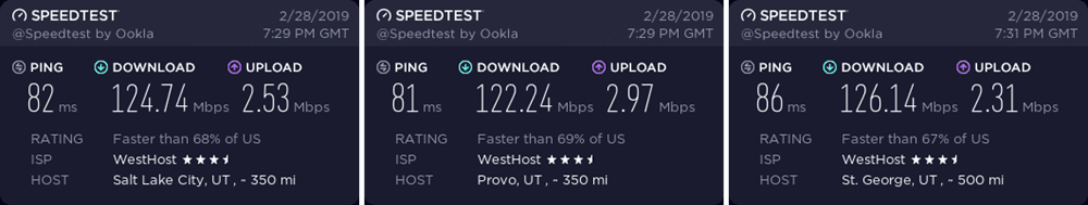 HMA Utah speed test