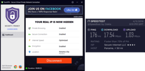 PureVPN Panama speed test