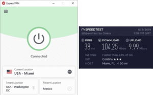 ExpressVPN Key West speed test