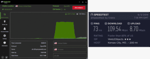 IPVanish Branson speed test