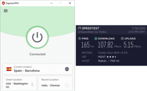 ExpressVPN Morocco speed test