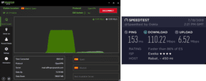 IPVanish Morocco speed test