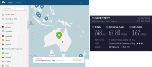 NordVPN Papua New Guinea speed test