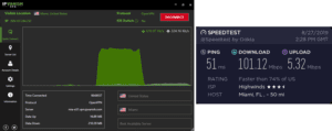 IPVanish West Palm Beach speed test