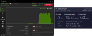 IPVanish Fort Myers speed test