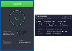 PIA Fresno speed test