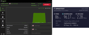 IPVanish El Paso speed test