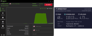 IPVanish Burlington speed test