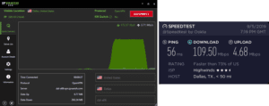 IPVanish Waco speed test