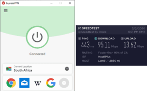 ExpressVPN Togo speed test