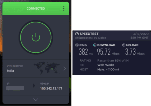 PIA Maldives speed test