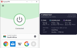 ExpressVPN Tanzania speed test
