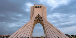 Azadi Tower located in Tehran