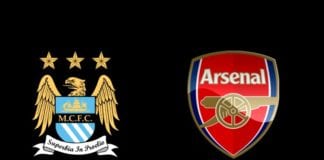 Manchester City and Arsenal logos