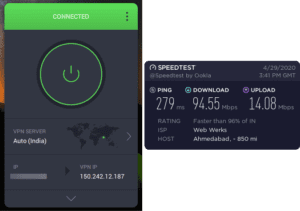 PIA Ahmedabad speed test