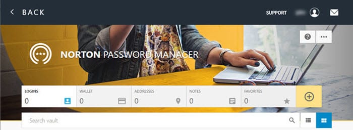 Norton password manager app
