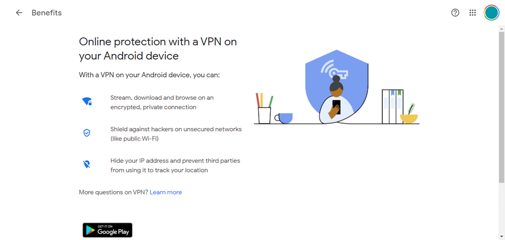 Main Image for VPN by Google One.