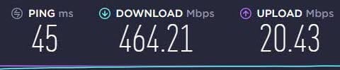 HideMy.Name Speedtest, No VPN