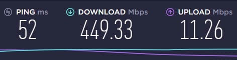 Baseline Speedtest