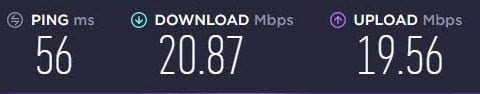 FlyVPN New York speedtest