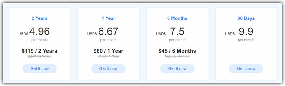 FlyVPN Pricing