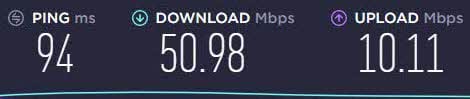 Unlocator Speedtest to Los Angeles