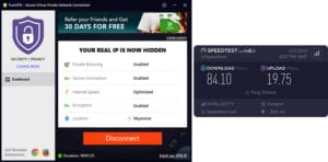 PureVPN Myanmar speed test