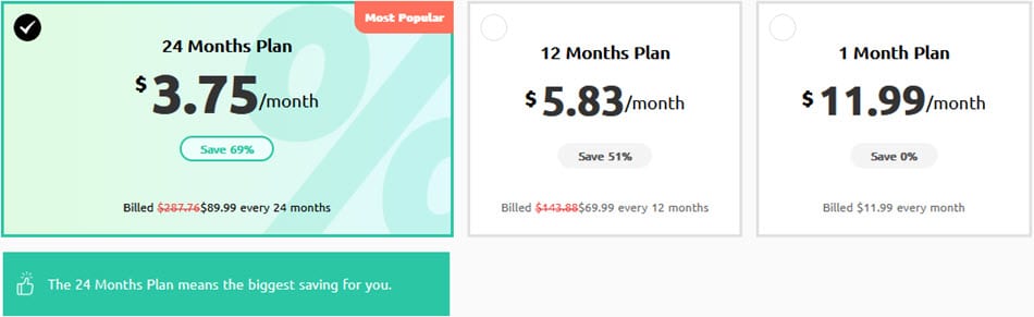 VPN Proxy Master pricing