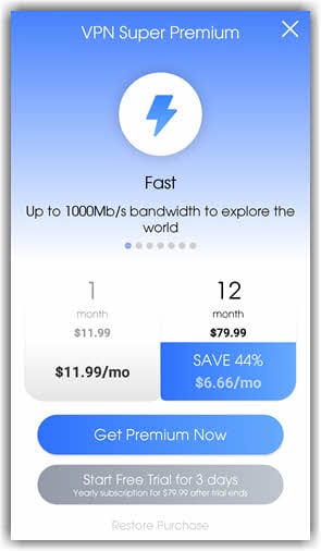 VPN Super pricing