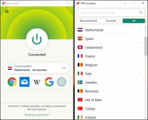 ExpressVPN Netherlands servers