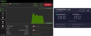 IPVanish Rochester speed test