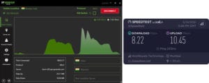 IPVanish Kashmir speed test