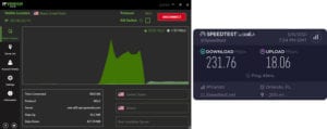 IPVanish Orlando speed test