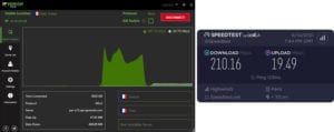 IPVanish France speed test