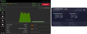 IPVanish Germany speed test