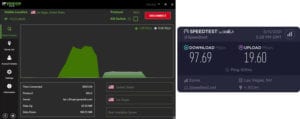 IPVanish Las Vegas speed test