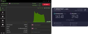 IPVanish Scotland speed test