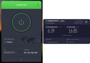 PIA Brazil speed test