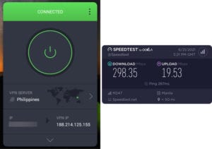 PIA Philippines speed test